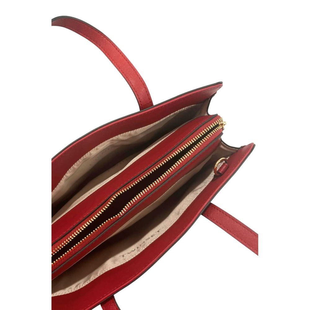 Twinset Red PU Women Shoulder Bag