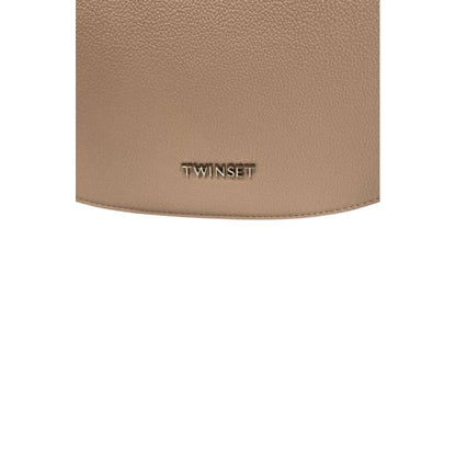 Twinset Pink PU Women Shoulder Bag