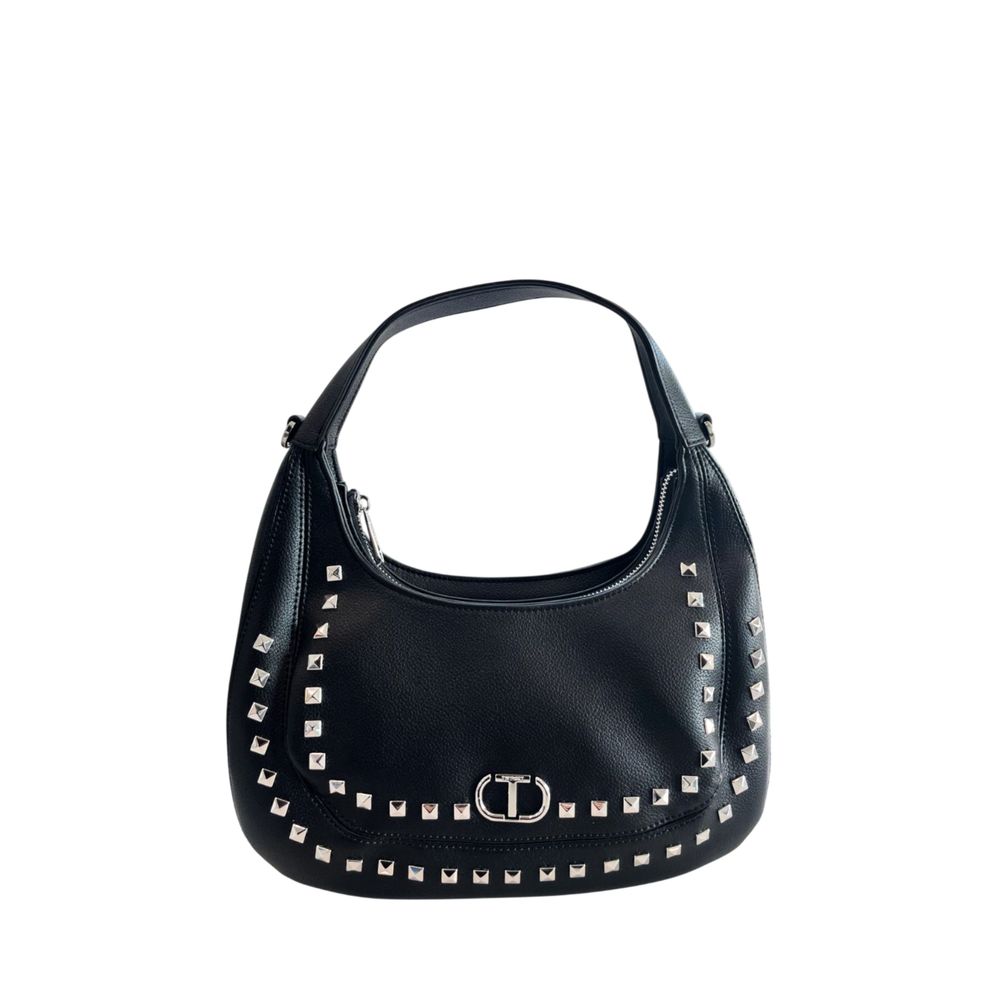 Twinset Black PU Women Shoulder Bag