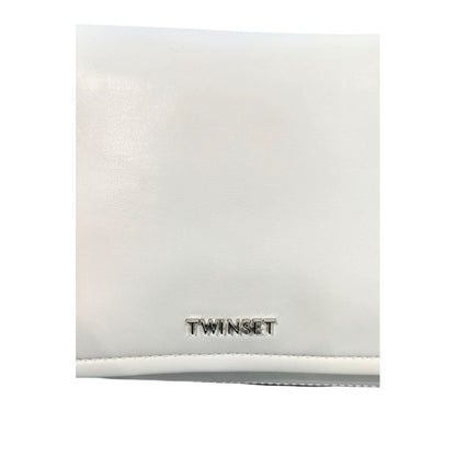 Twinset White PU Women Shoulder Bag