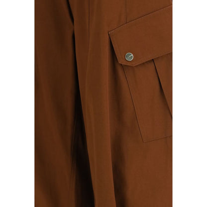 PINKO Brown Cotton Casual Pants