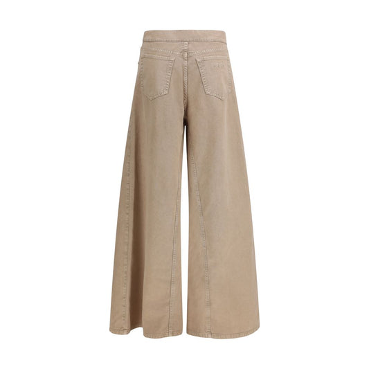 PINKO Beige Cotton Jeans Denim