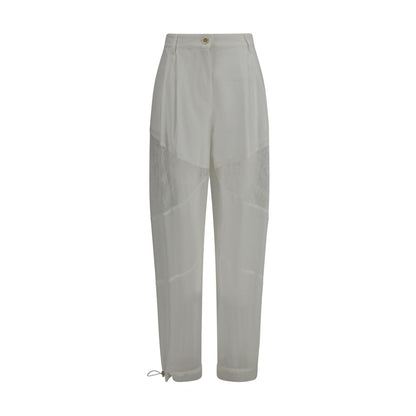 PINKO White Polyester Casual Pants