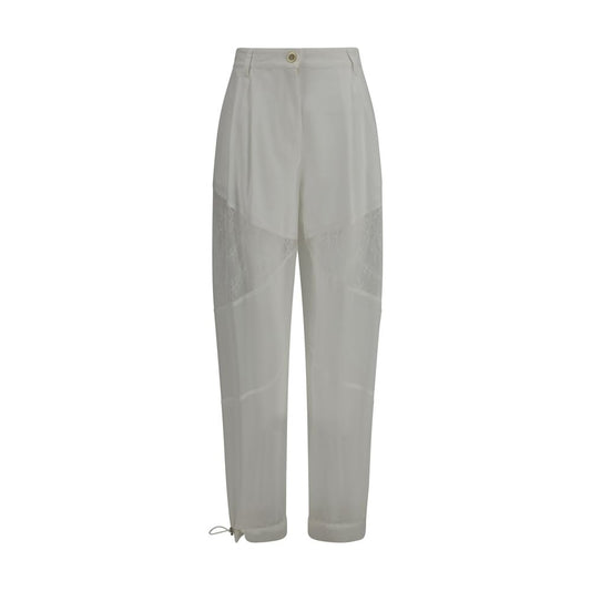 PINKO White Polyester Casual Pants