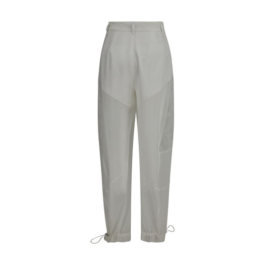 PINKO White Polyester Casual Pants