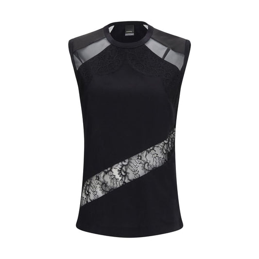 PINKO Black Cotton Top