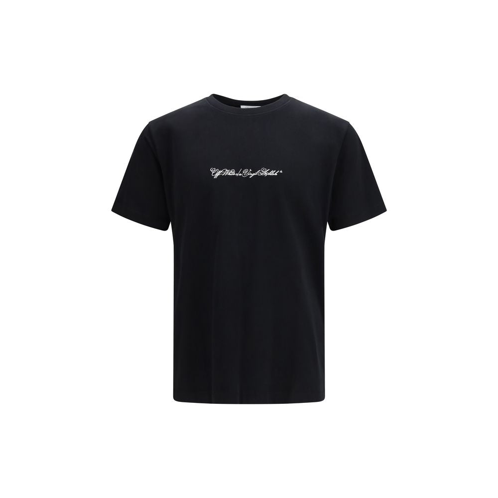 Off-White Black Cotton T-Shirt