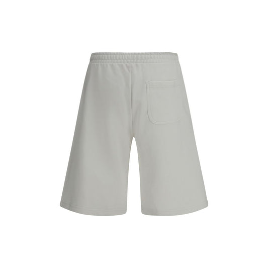 Diesel White Cotton Bermuda Shorts