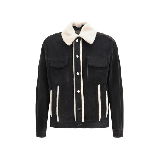 Fendi Brown Cotton Denim Jacket