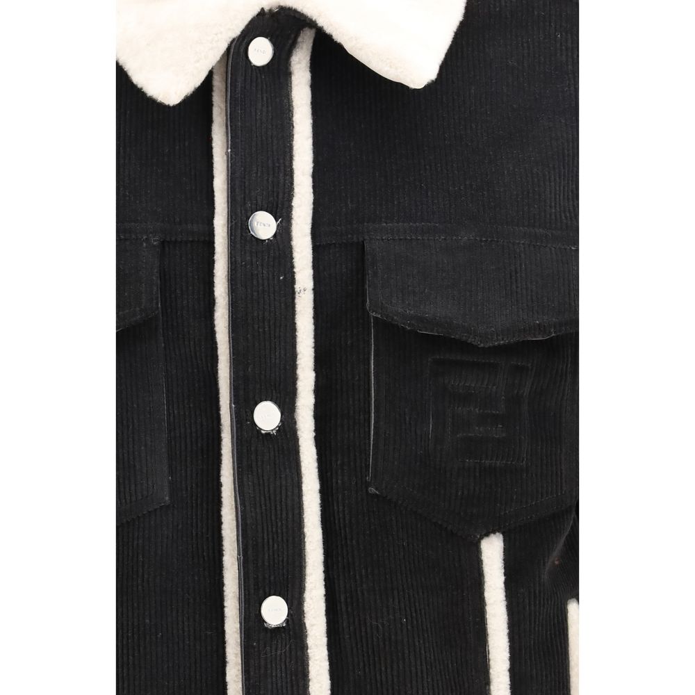 Fendi Brown Cotton Denim Jacket