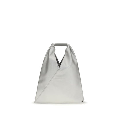 MM6 Silver Polyethylene Handbag
