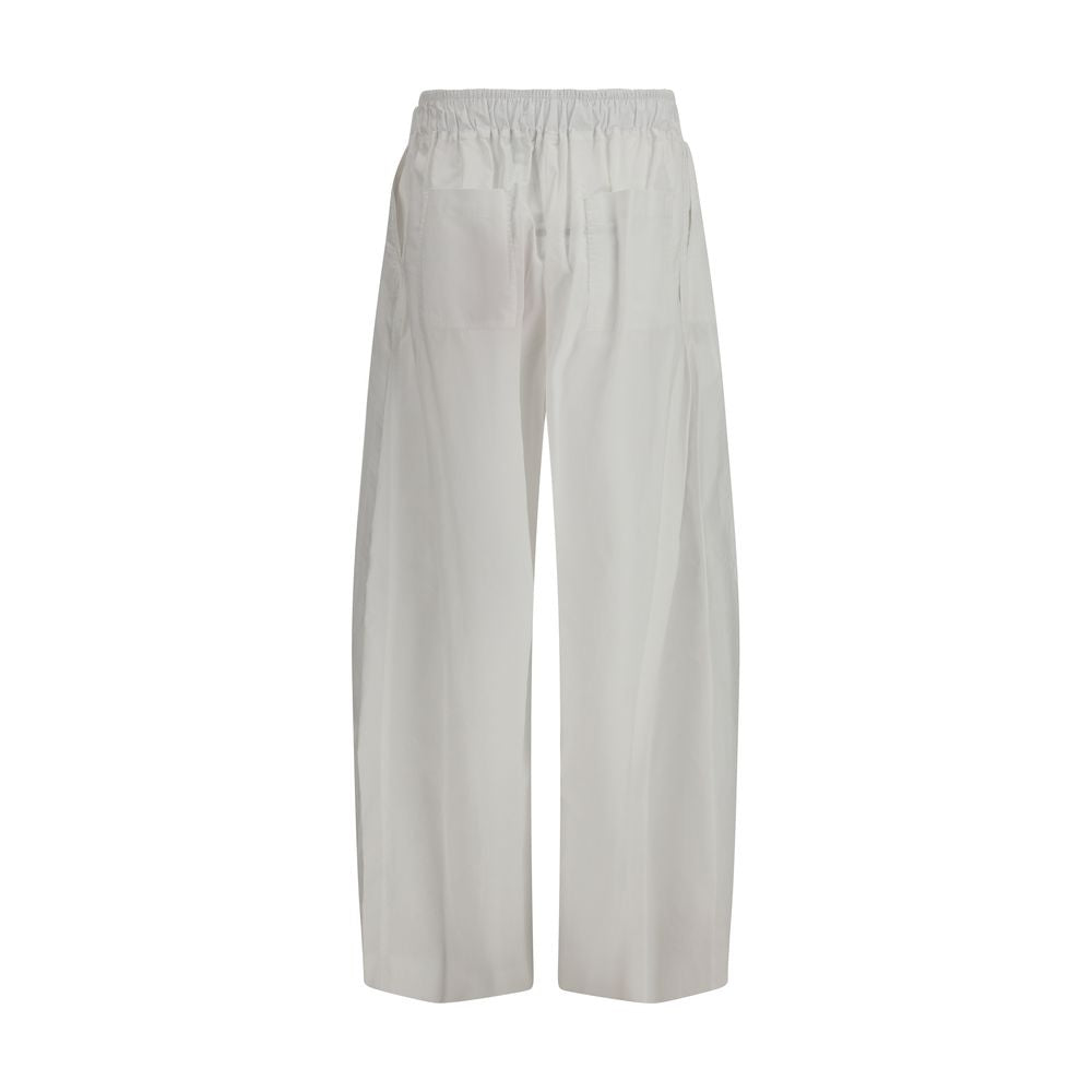 The Latest White Lyocell Casual Pants