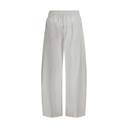 The Latest White Lyocell Casual Pants