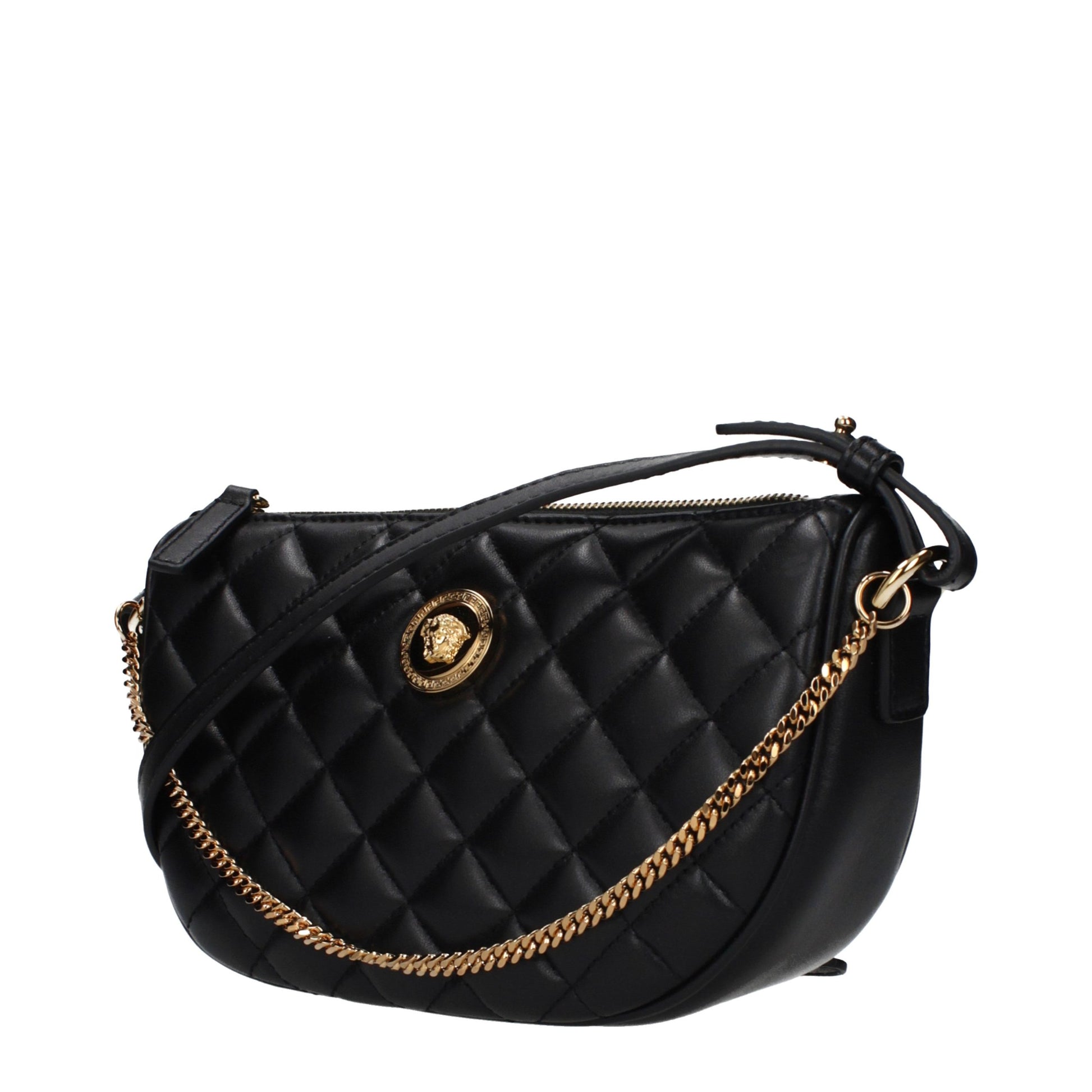 Versace Black Leather Handbag