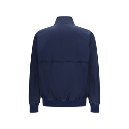 Baracuta Blue Polyester Biker Jacket
