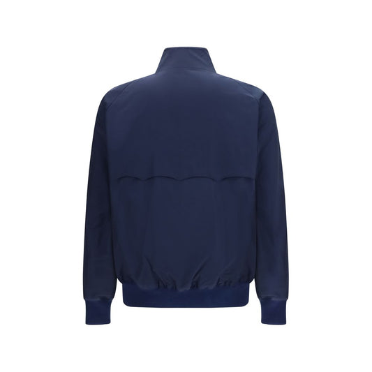 Baracuta Blue Polyester Biker Jacket