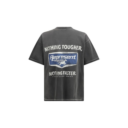 Represent Black Cotton T-Shirt