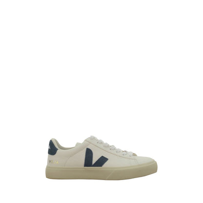 Veja White Calf Leather Bos Taurus Low Top Sneakers