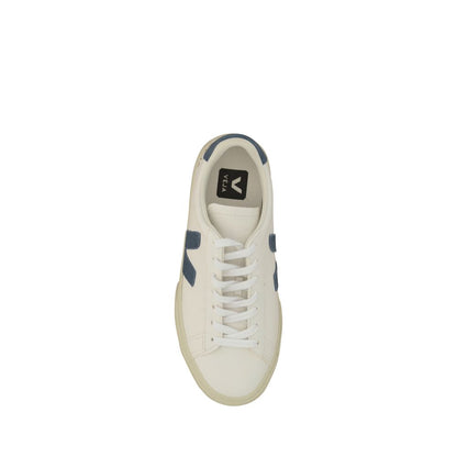 Veja White Calf Leather Bos Taurus Low Top Sneakers