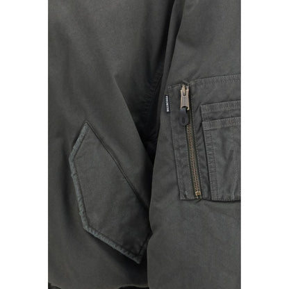 Balenciaga Gray Cotton Bomber
