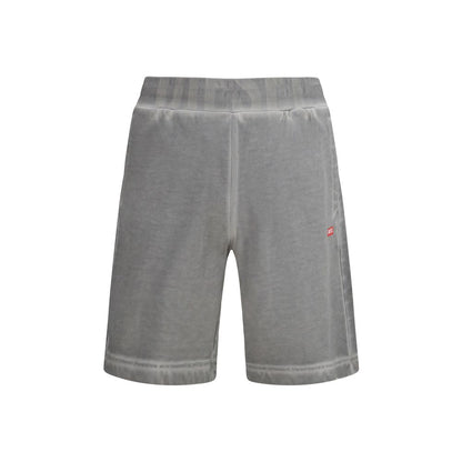 Diesel Gray Cotton Bermuda Shorts