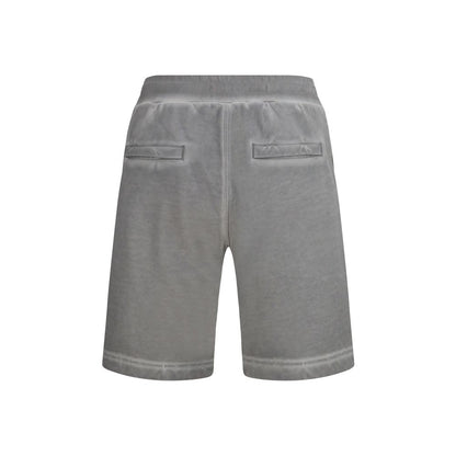 Diesel Gray Cotton Bermuda Shorts