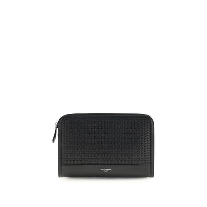 Dolce & Gabbana Black Calf Leather Bos Taurus Accessories