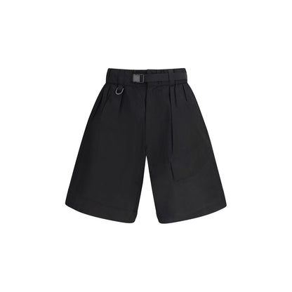 Y-3 Black Cotton Bermuda Shorts