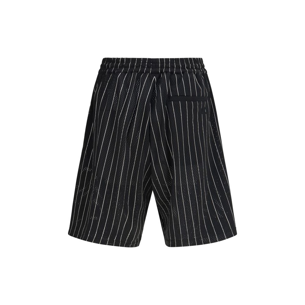 Y-3 Black Polyester Bermuda Shorts