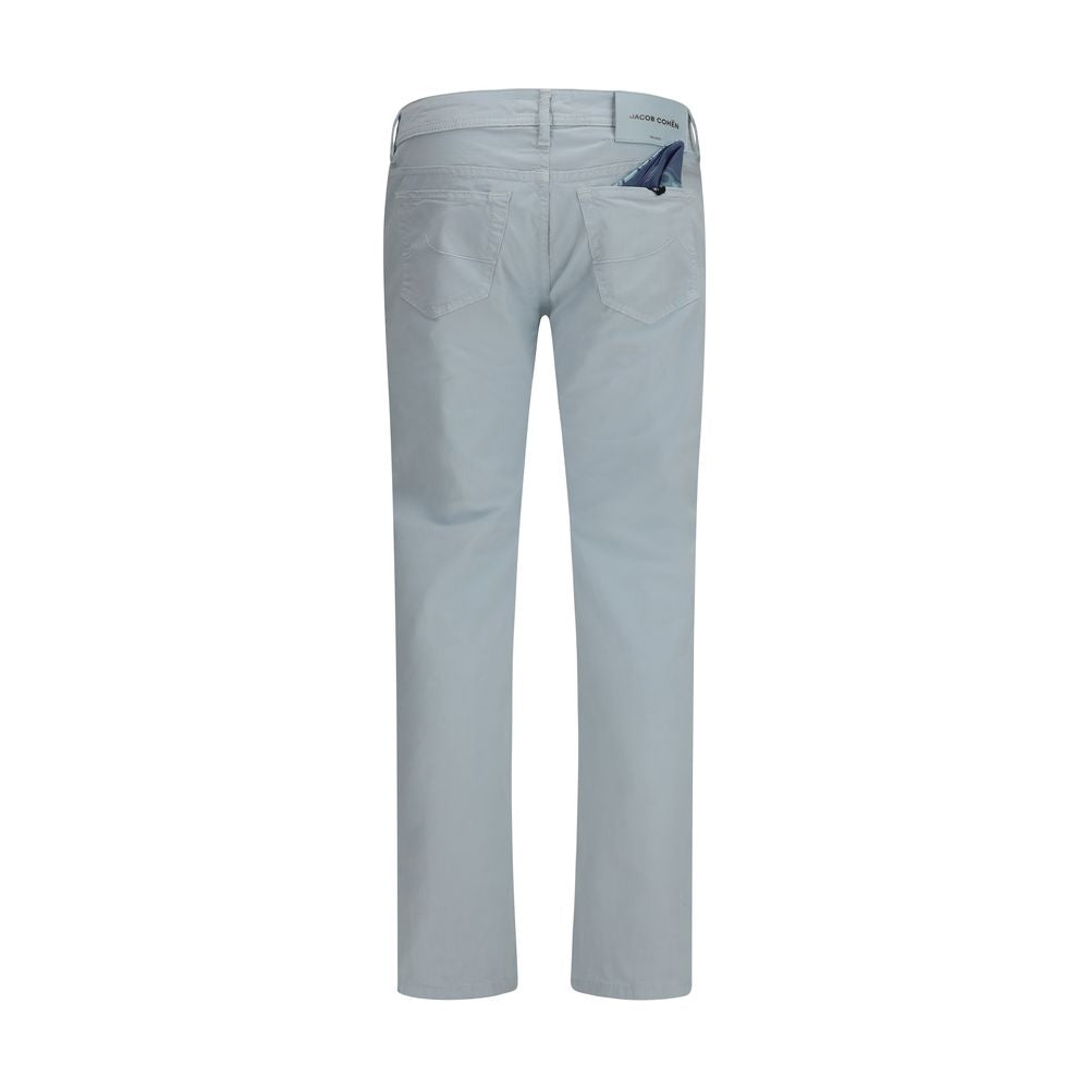 Jacob Cohen Blue Cotton Pants