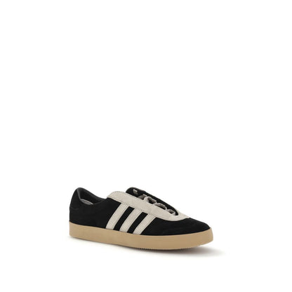 Y-3 Black Calf Leather Bos Taurus Low Top Sneakers