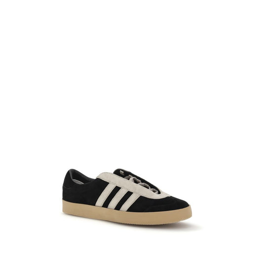 Y-3 Black Calf Leather Bos Taurus Low Top Sneakers