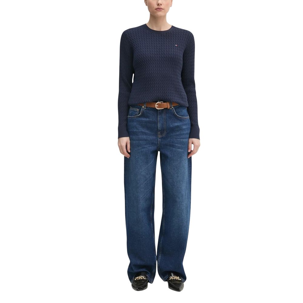 Tommy Hilfiger Blue Recycled Cotton Sweatshirt