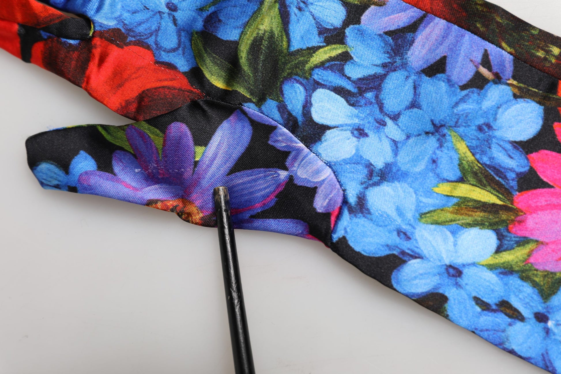 Dolce & Gabbana Multicolor Floral Print Elbow Length Women Gloves