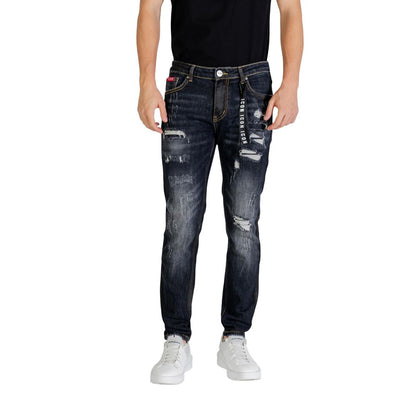 Icon Blue Cotton Skinny Jeans