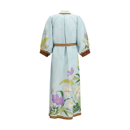 Alemais Multicolor Linen Casual Dress
