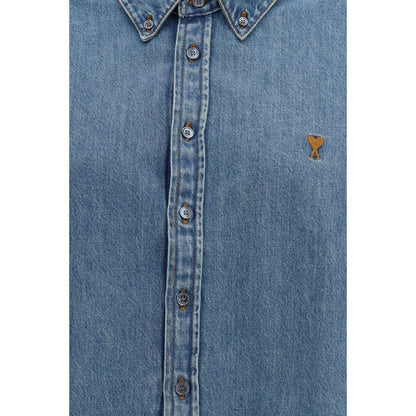 Ami Paris Blue Denim Shirt