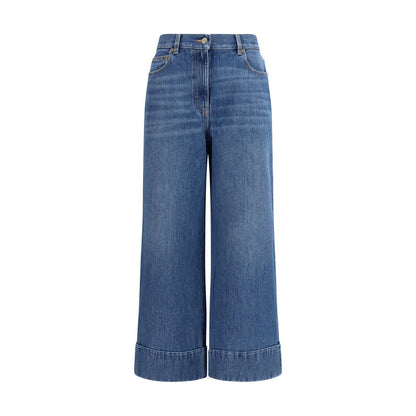 Valentino Blue Cotton Jeans Denim