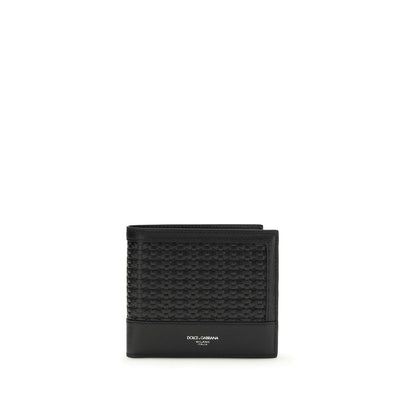 Dolce & Gabbana Black Calf Leather Bos Taurus Wallet