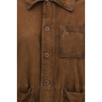 P.A.R.O.S.H. Brown Goatskin Coat