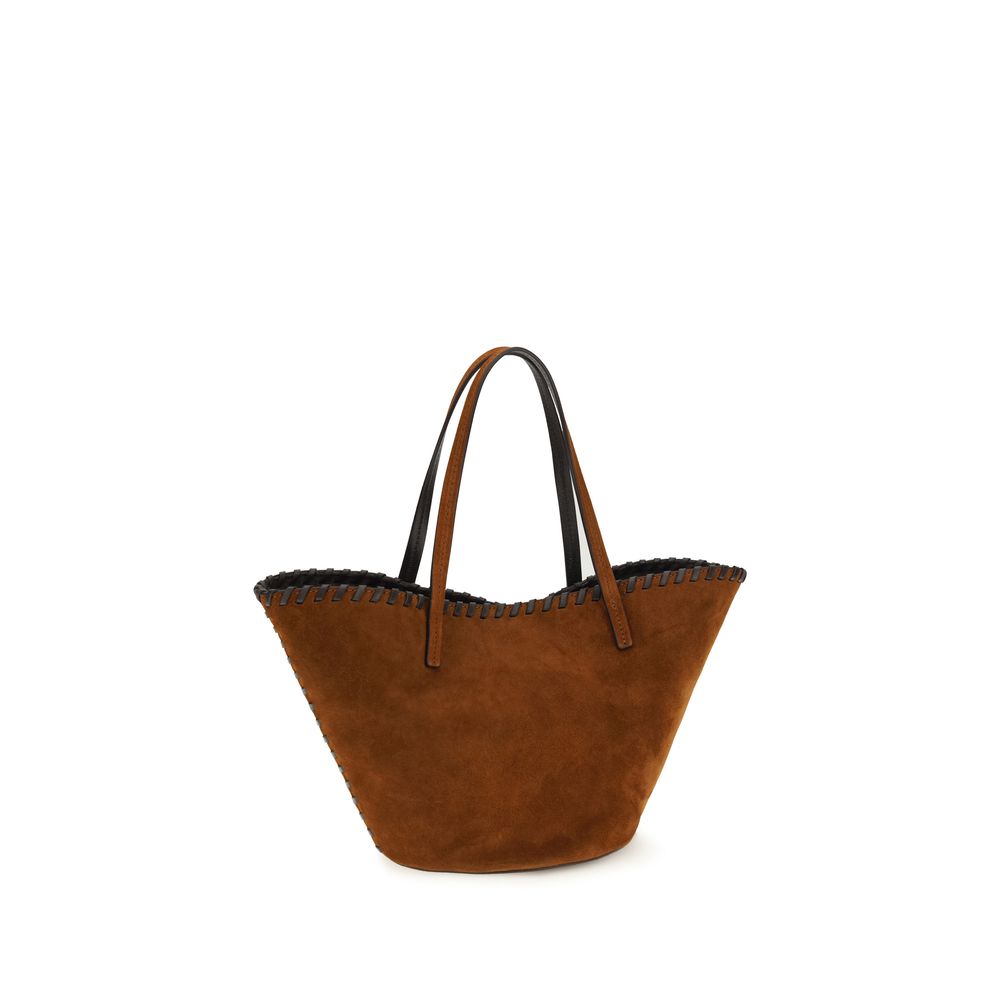 Staud Brown Calf Leather Bos Taurus Handbag