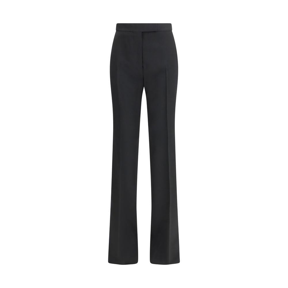 Tom Ford Black Fleece Wool Dress Pants
