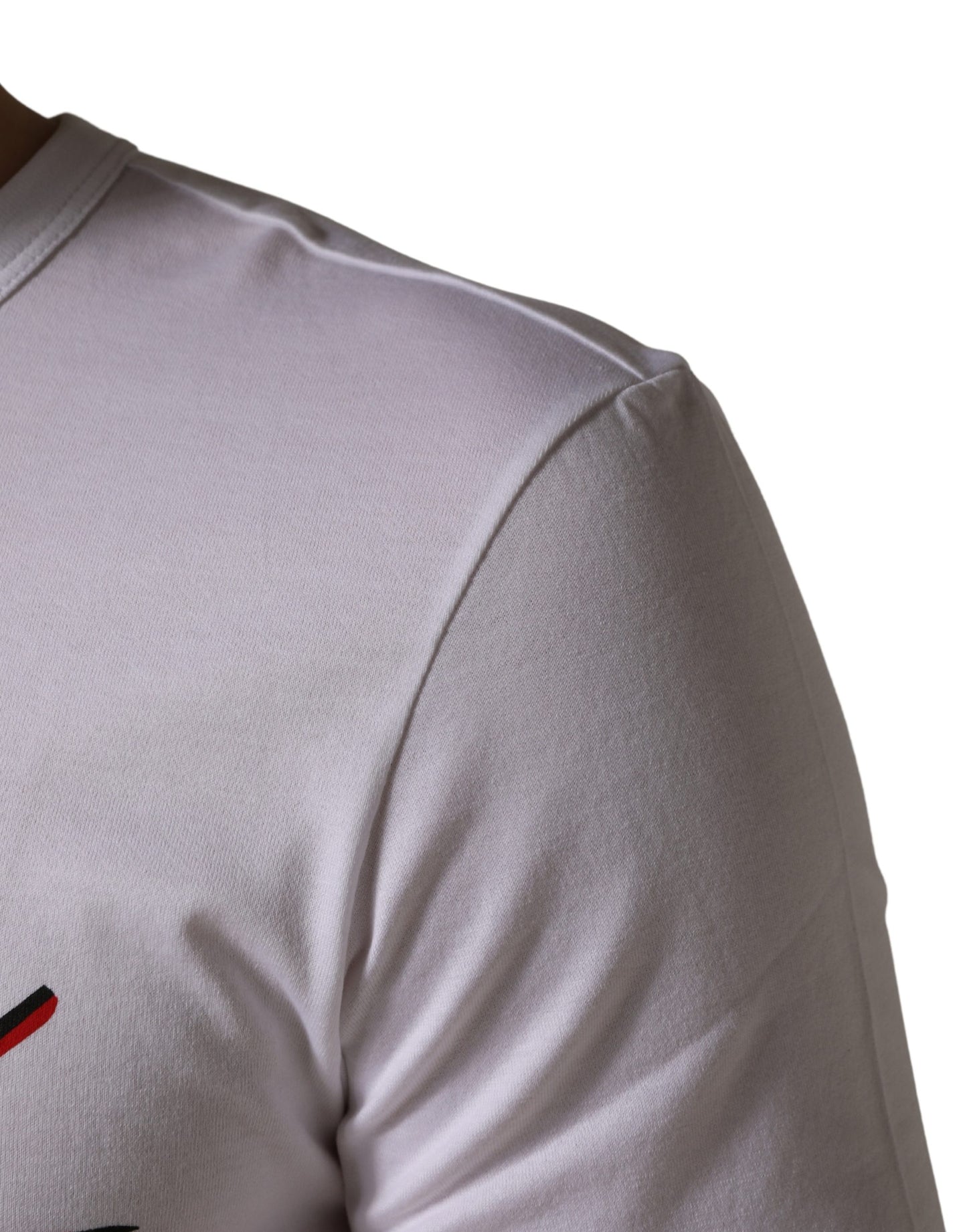 Dolce & Gabbana White #DGLovesDUBAI Cotton Crew Neck T-shirt
