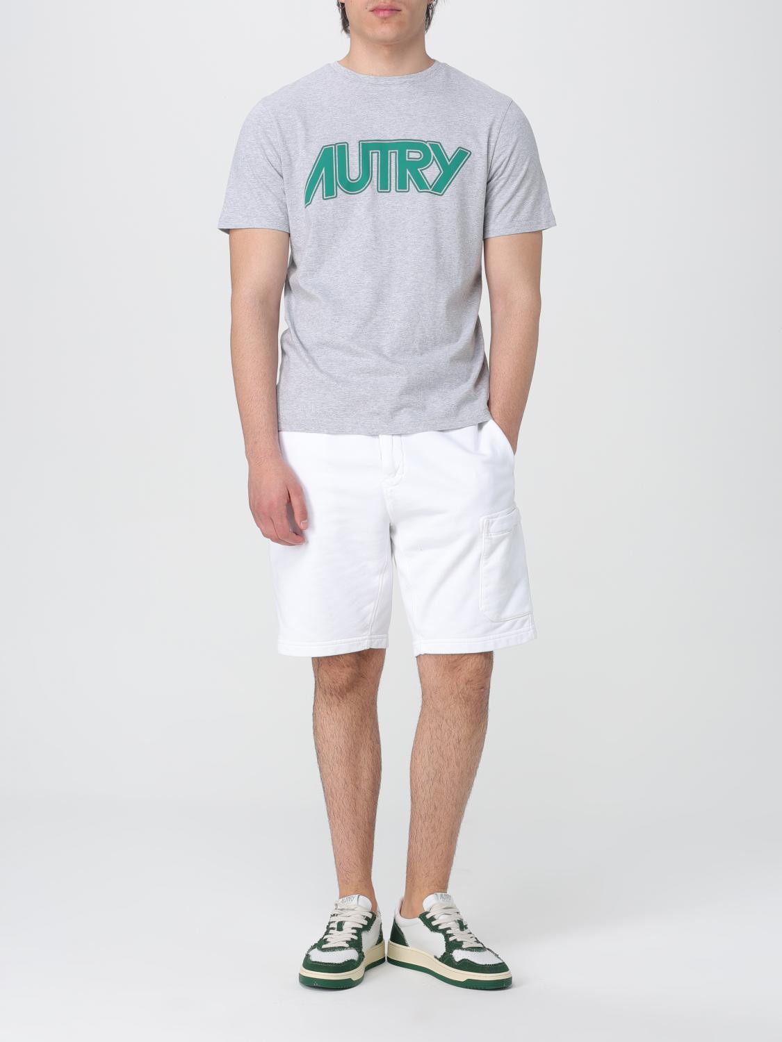 Autry Gray Cotton T-Shirt