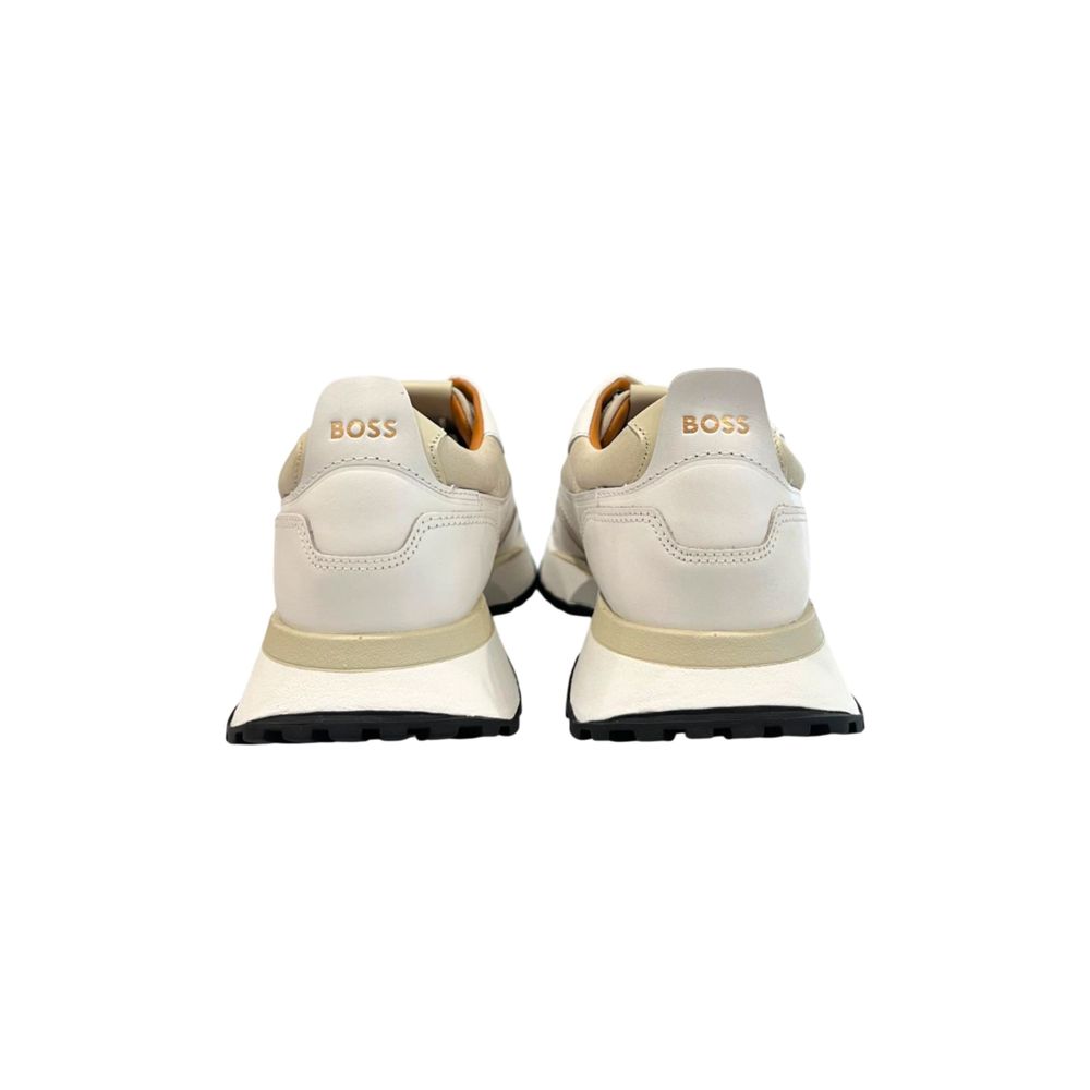Hugo Boss White Leather Men Sneaker