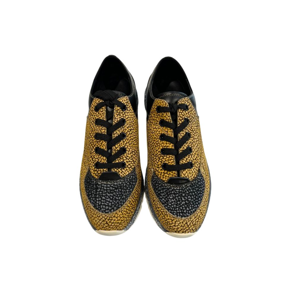 Borbonese Beige Leather Women Sneaker