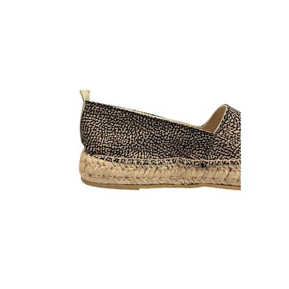 Borbonese Beige Textile Women Platform Sandal