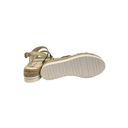 Borbonese Beige Fabric Sandal