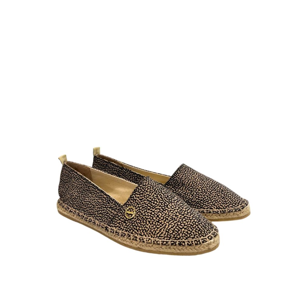 Borbonese Beige Textile Women Sandal