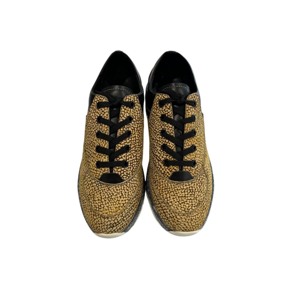 Borbonese Beige Genuine Leather Sneaker